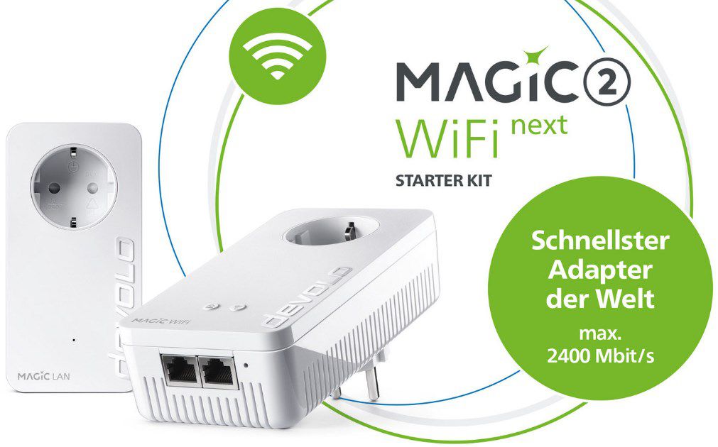 devolo Magic 2 WiFi next Starter Kit für 114,81€ (statt 130€)