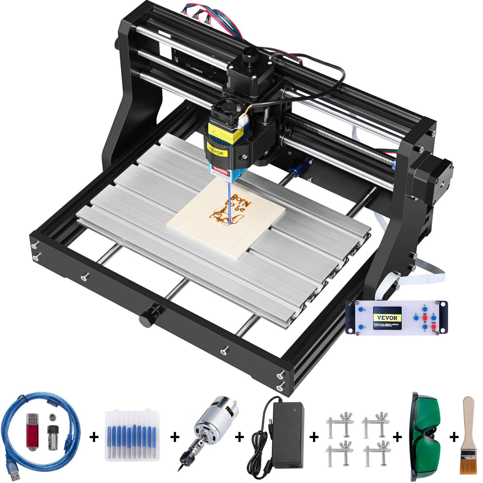 VEVOR CNC 3018 Pro Graviermaschine mit 500mW für 90,99€ (statt 180€)