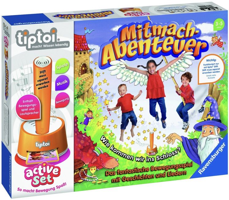 Ravensburger tiptoi   Active Set: Mitmach Abenteuer für 25,60€ (statt 32€)