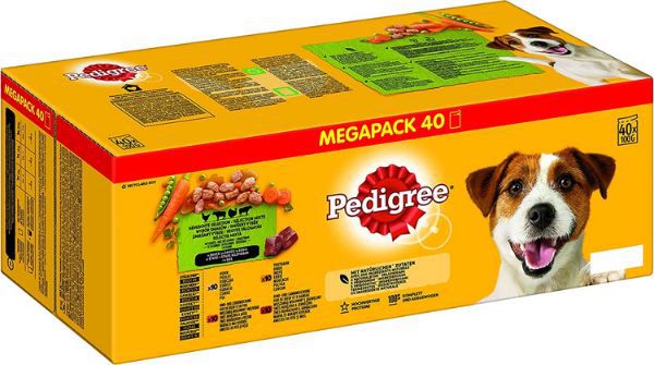 40er Pack Pedigree Gemischte Selektion in Sauce, 100g Beutel ab 7,55€ (statt 16€)   Prime Sparabo