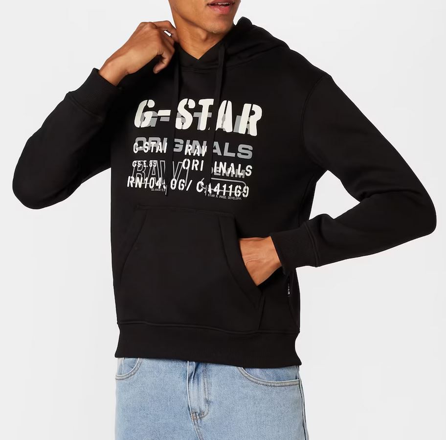 G Star RAW Hoodie in schwarz für 63,92€ (statt 75€)