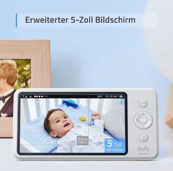 eufy SpaceView Babyphone mit 720p, 140m Reichweite, Nachtsicht für 139,99€ (statt 180€)