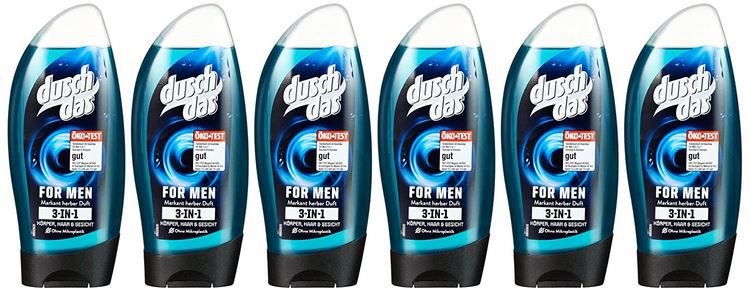 6 x Duschdas For Men 2 in 1 Duschgel & Shampoo ab 4,22€   nur 0,70€ pro Stück