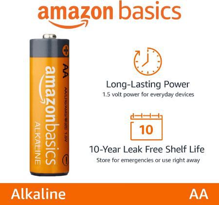 48er Pack Amazon Basics AA Alkalibatterien für 13,12€ (statt 16€)