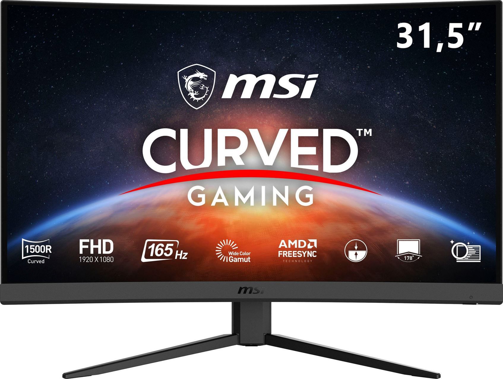MSI Optix G32C4 31,5 Full HD Curved Gaming Monitor, 1 ms, 165 Hz ab 199€ (statt 248€)