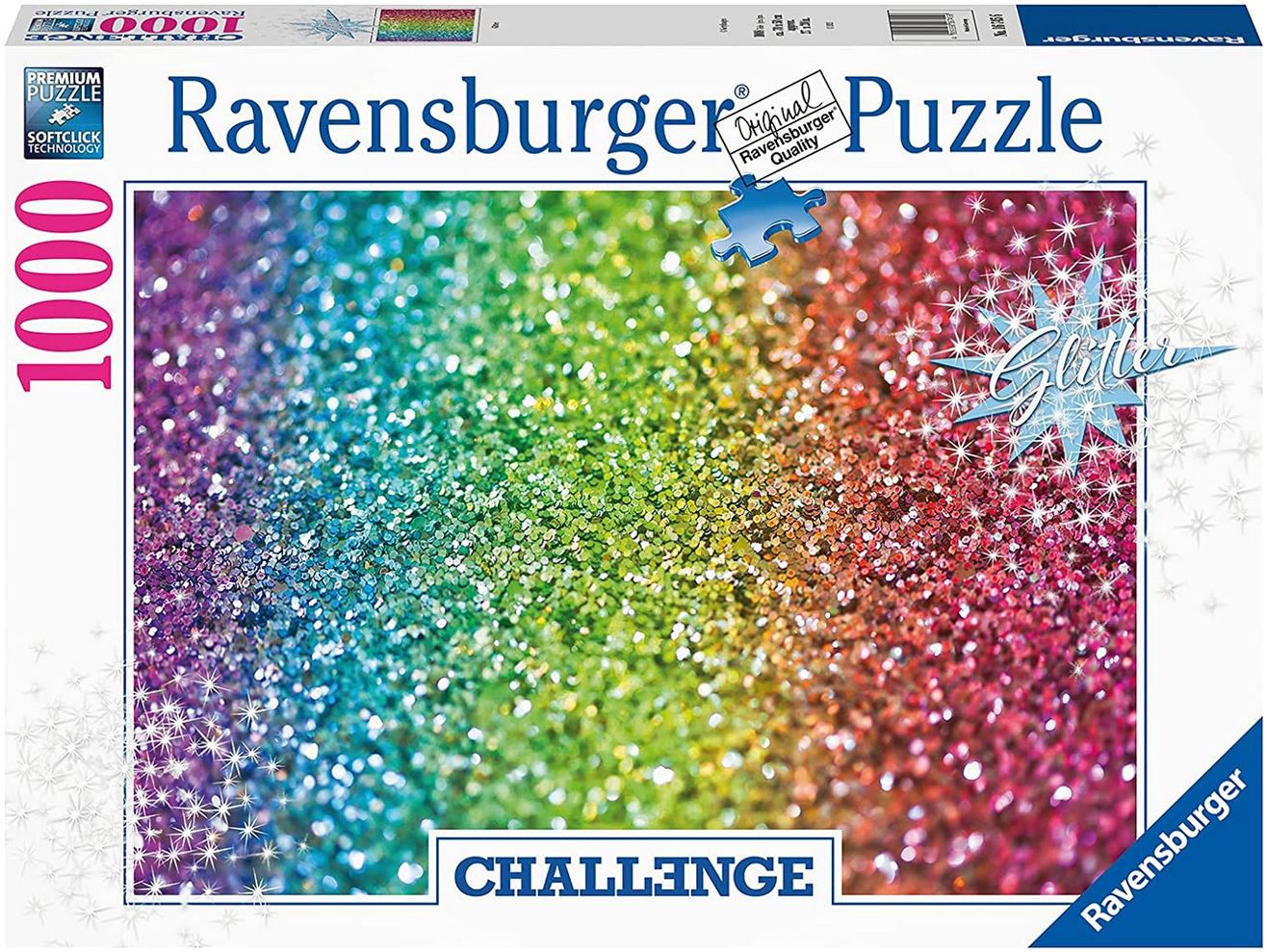 Ravensburger 16745 Challenge Glitzer Puzzle, 1.000 tlg. für 7€ (statt 11€)   Prime