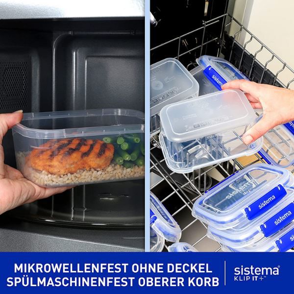 3er Pack Sistema Klip it plus Frischhaltedosen je 3,35 L für 18,69€ (statt 23€)