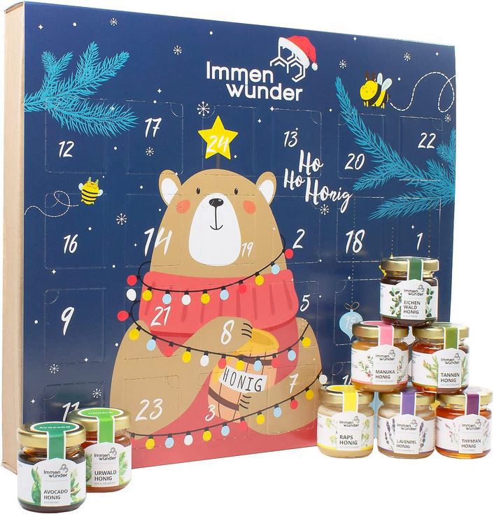 Immenwunder Honig Adventskalender mit Manuka Honig, 24 x 50g für 49,99€ (statt 70€)