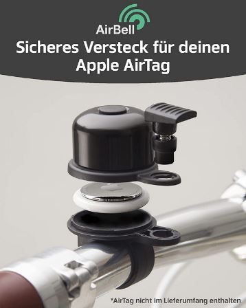 AirBell Fahrradklingel mit AirTag Versteck für 16,97€ (statt 23€)   Prime