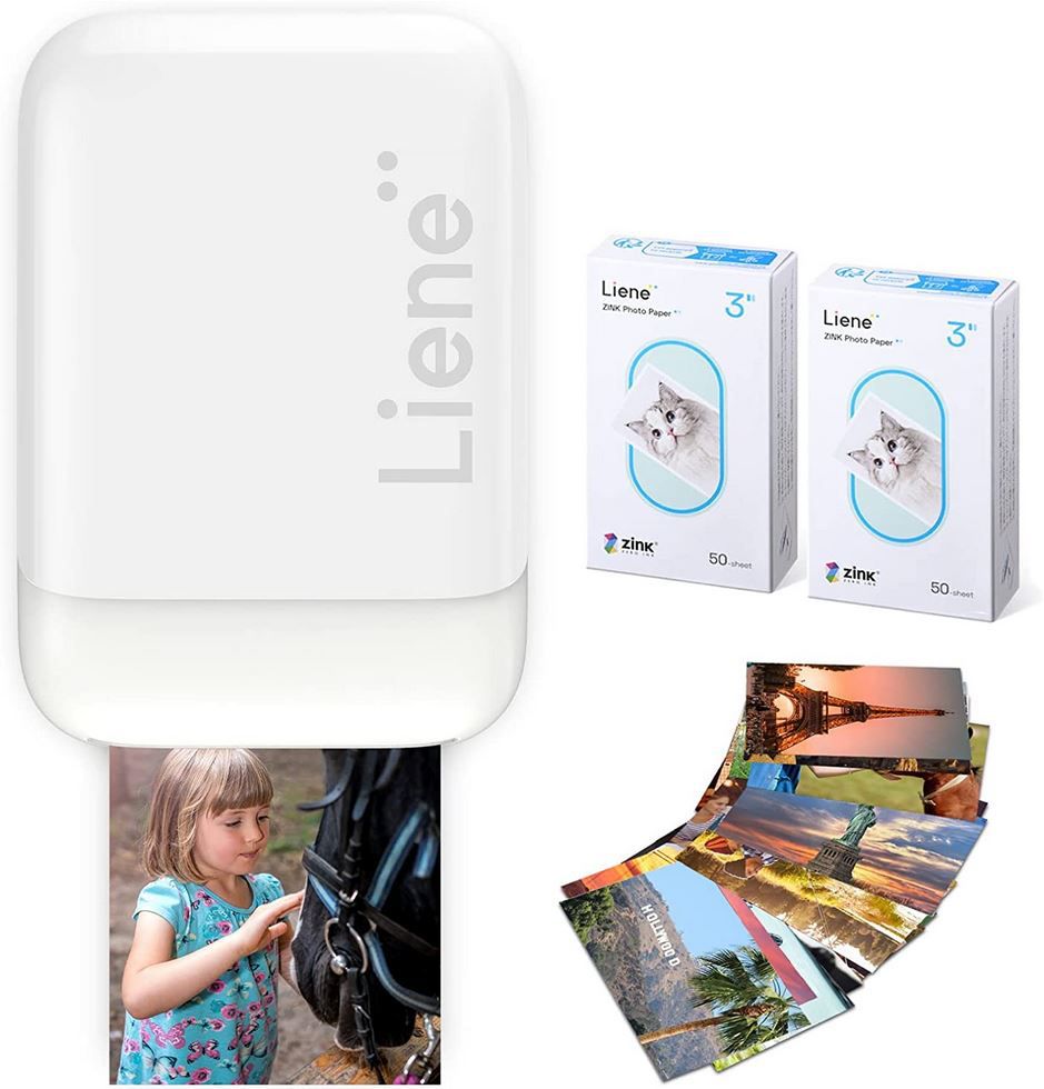 Liene Mini Fotodrucker mit Bluetooth & 100 Blatt Fotopapier für 95,99€ (statt 126€)