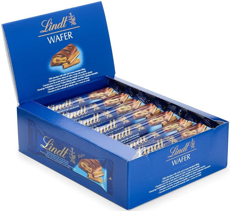 18er Pack Lindt Waffel Vollmilch Schokoriegel á 35g ab 13,17€ (statt 18€)   Prime Sparabo