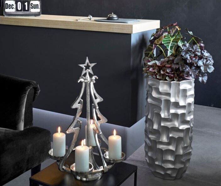 PureDay Advents Kerzenhalter aus Aluminium für 31,99€ (statt 40€)