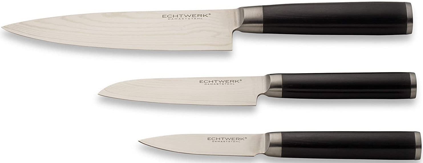Echtwerk EW DM 0375 Damaszener Messer Set, 3 tlg. für 39,99€ (statt 56€)