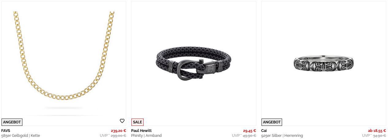 Valmano: Bis zu 50% Singles Day Rabatt auf Schmuck   z.B. Paul Hewitt Phinity Armband für 32,35€ (statt 40€)