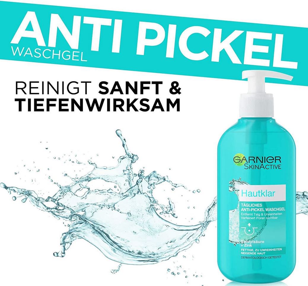 Garnier Hautklar Gesichtsreinigungs Waschgel, 200ml ab 1,91€ (statt 2,55€)