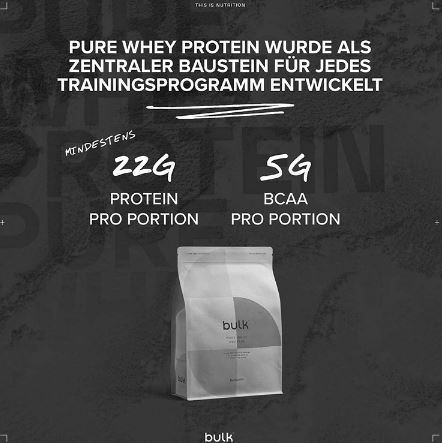 5Kg Bulk Pure Whey Protein Pulver Pfirsich Melba ab 63,31€ (statt 109€)   Prime Sparabo
