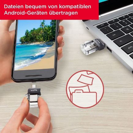 SanDisk Ultra M3.0 Dual USB Stick mit 128 GB für 13,99€ (statt 18€)   Prime