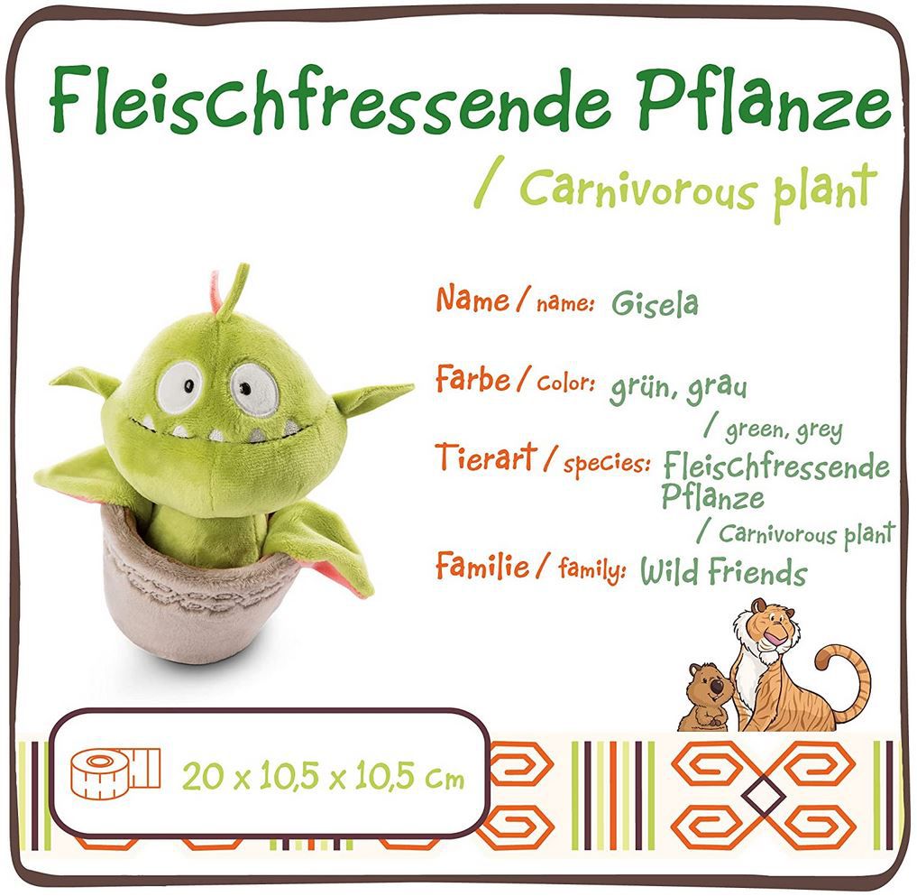 NICI 47231 Fleischfressende Pflanze Gisela, 20cm, Plüsch für 10,30€ (statt 20€)