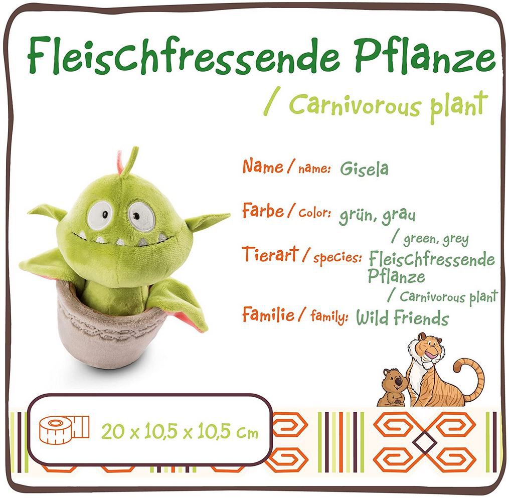 NICI 47231 Fleischfressende Pflanze Gisela, 20cm, Plüsch für 14,99€ (statt 22€)   Prime