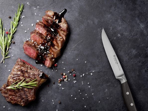 Wüsthof Epicure Slate Steakmessersatz mit 4 Messern für 89,90€ (statt 179€)