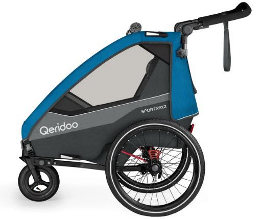 Qeridoo Sportrex 2 Limited Edition Ocean Blue Fahrradanhänger für 388,95€ (statt 434€)