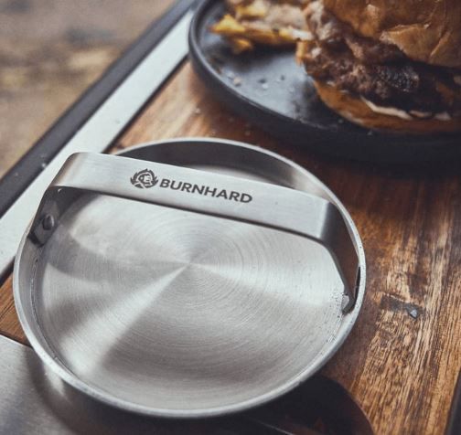 Burnhard Edelstahl Burger Smasher, 14 cm für 15,44€ (statt 27€)   Prime