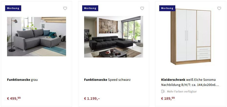 Poco: 40€ Rabatt ab 160€ Warenwert auf fast alles   z.B. Couchtisch Bozen II ab 149,99€ (statt 190€)