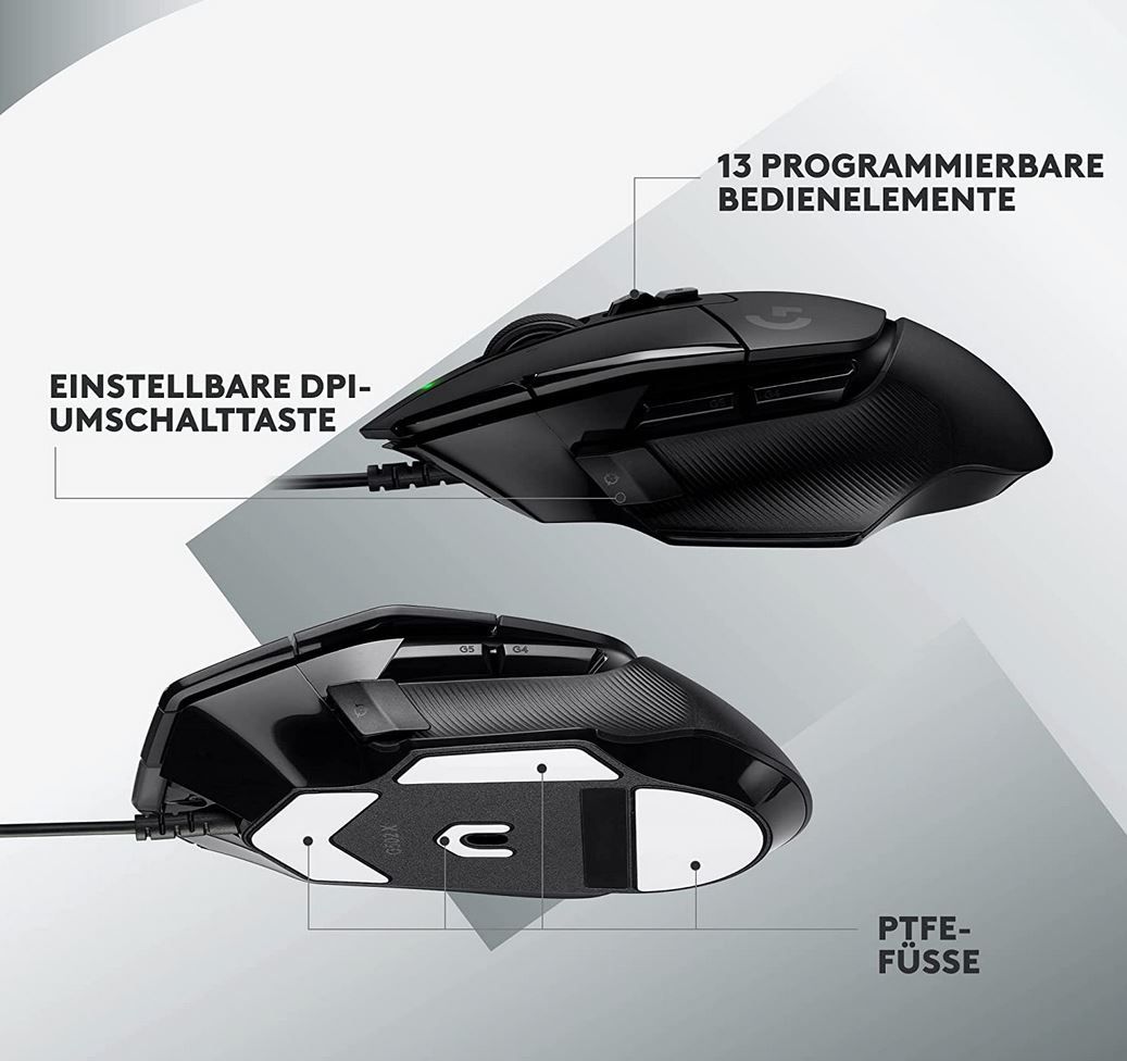 Logitech G502 X Gaming Maus mit HERO 25K Sensor für 49€ (statt 71€)