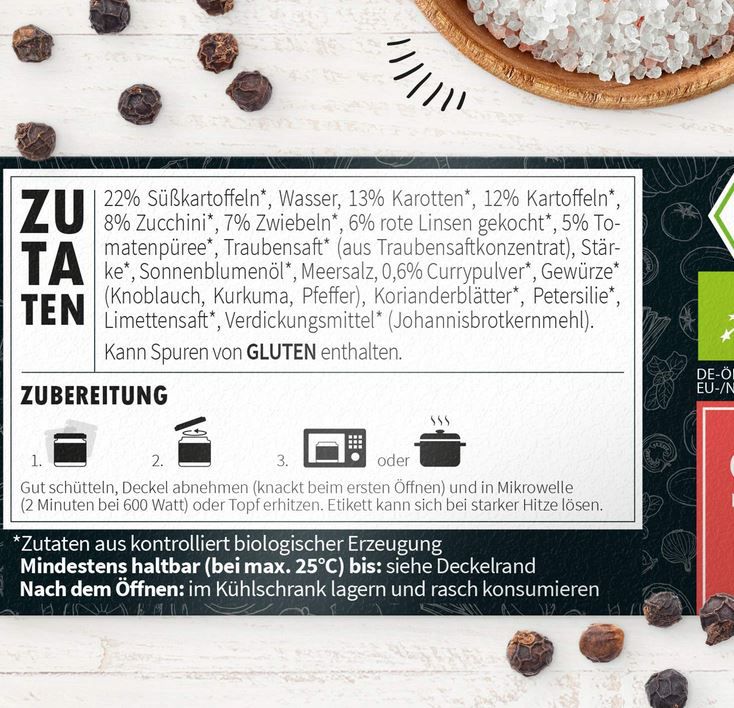 Little Lunch Bio Süßkartoffel Curry, 350ml ab 2,84€ (statt 3,50€)   Prime Sparabo