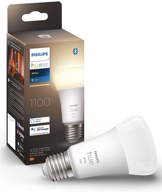 2 x Echo Dot (3. Gen.) + Philips Hue White Smart Lampe (E27) für 34,98€ (statt 75€)