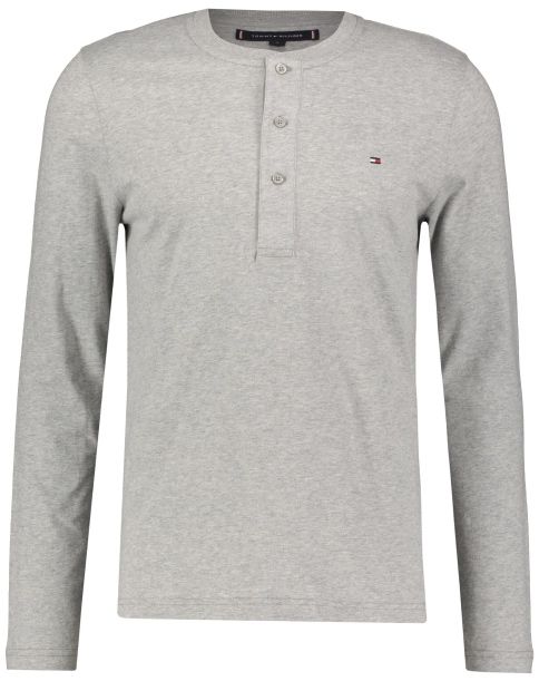 Tommy Hilfiger Henley Longsleeve in Grau oder Schwarz für je 44,94€ (statt 57€)