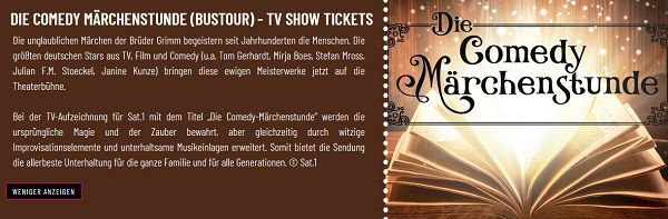 Freikarten für Die Comedy Märchenstunde   Bustour nach Warschau + 75€ Aufwandsentschädigung