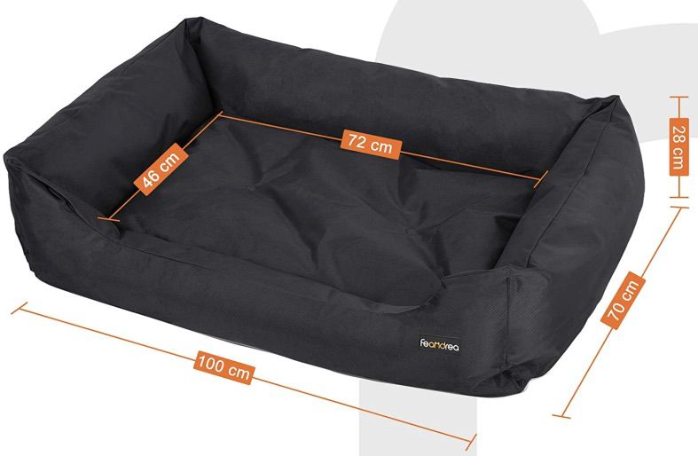 FEANDREA Luxus Hundebett aus Oxford Gewebe (100 x 70 cm) für 32,80€ (statt 46€)