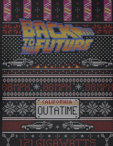 Back To The Future OUTATIME   Weihnachts Sweatshirt für 20,99€ (statt 40€)