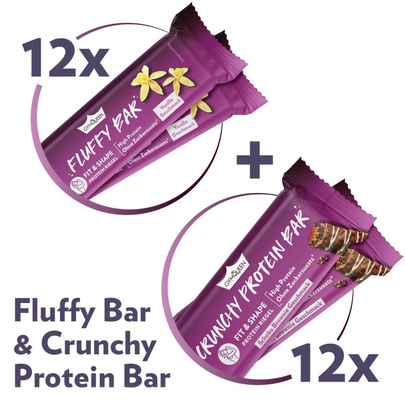 24x Fluffy und Crunchy Protein Riegel in 2 Sorten für 18,79€ (statt 40€)   MHD: 28.02.