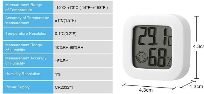 3x Flintronic Mini LCD Thermo  & Hygrometer für Innen für 11,39€   Prime