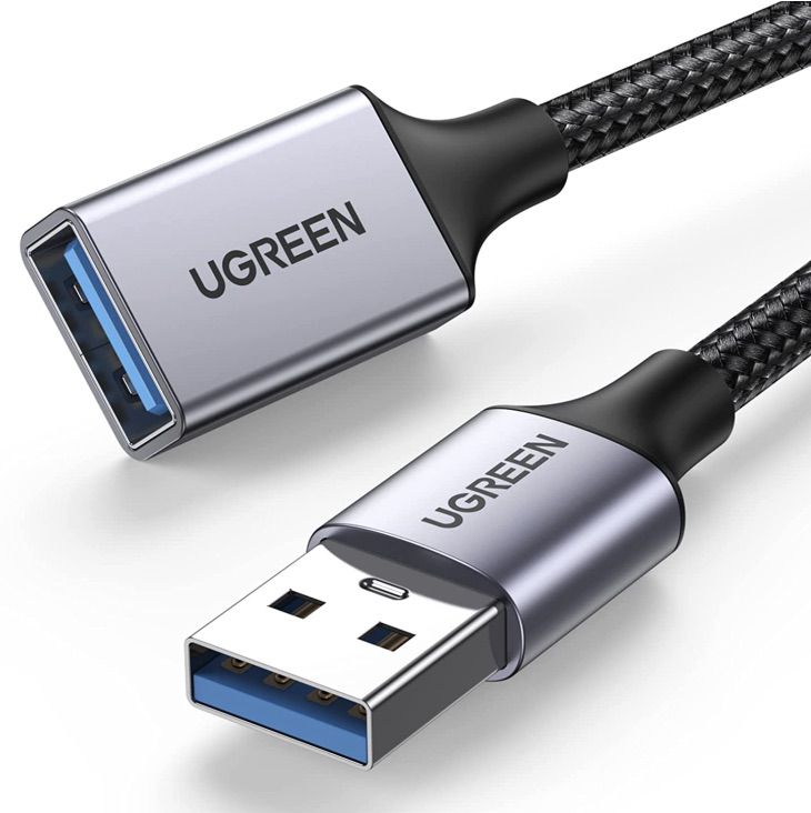 2x UGREEN USB 3.0 Verlängerung (2m) für 9€ (statt 13€)