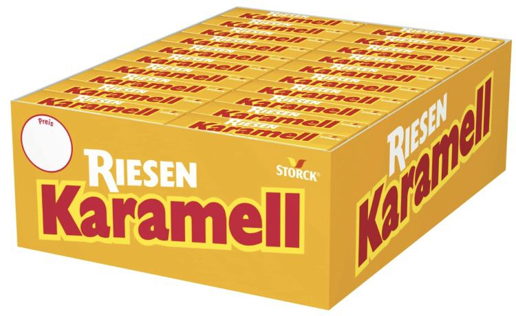 80x Karamell RIESEN Karamellkaubonbons Stange (je 29g) ab 9,89€ (statt 12€)