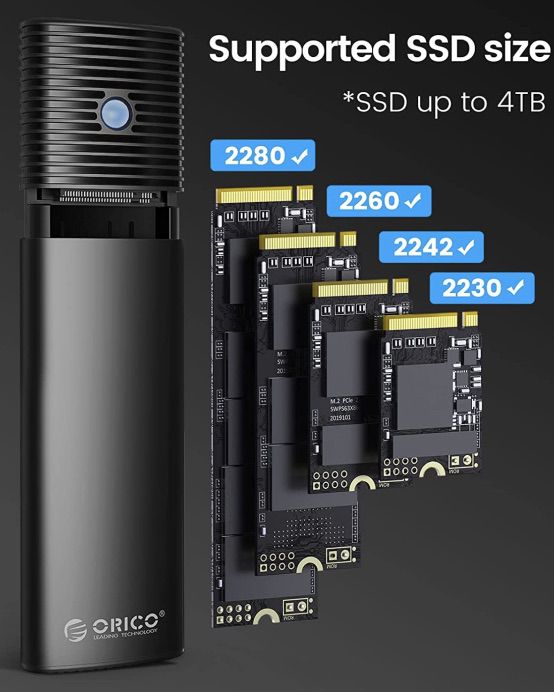 ORICO M.2 NVMe SSD Gehäuse für 13,74€ (statt 20€)