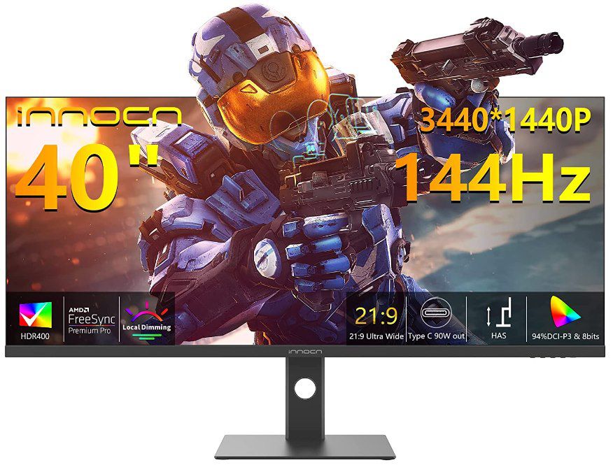 ‎INNOCN ‎40C1R   40 Zoll UWQHD Gaming Monitor (144Hz) für 489€ (statt 599€)
