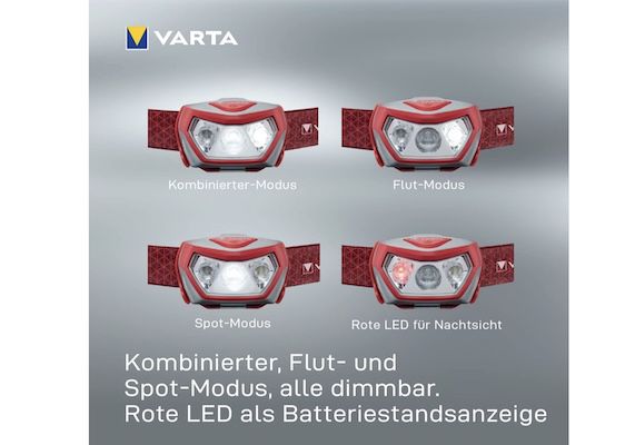 Varta Outdoor Sports H20 Pro in Rot für 9,95€ (statt 12€)