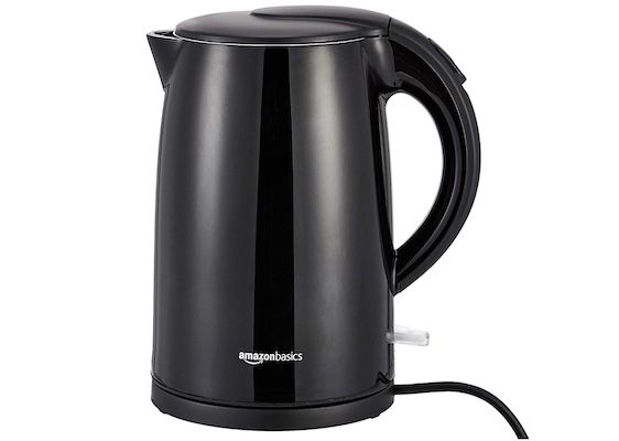 Amazon Basics   Doppelwandiger 1,7l Edelstahl Wasserkocher für 22,95€ (statt 29€)   Prime