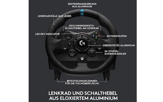 Logitech G923 Rennlenkrad mit Pedalen für PC, PlayStation und Xbox -   News