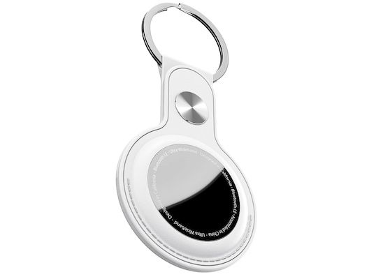 KeyBudz AirTag Schlüsselanhänger aus Leder in Weiß für 7,50€ (statt 12€)   Prime