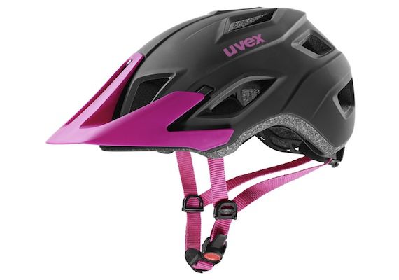 uvex Unisex   Er­wach­se­ne access Fahr­rad­helm in Schwarz/Berry für 30€ (statt 51€)
