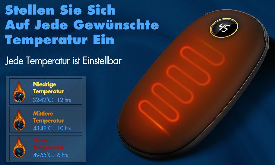 2in1 Handwärmer und Powerbank mit 10.000mAh für 16,49€ (statt 30€)