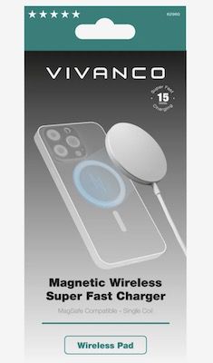 VIVANCO Magnetic Wireless Super Fast Charger 15W für 12,99€ (statt 21€)