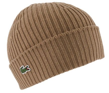 Lacoste Unisex Beanie aus gerippter Wolle für 35,94€ (Statt 48€)