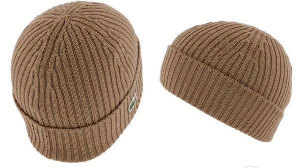 Lacoste Unisex Beanie aus gerippter Wolle für 35,94€ (Statt 48€)