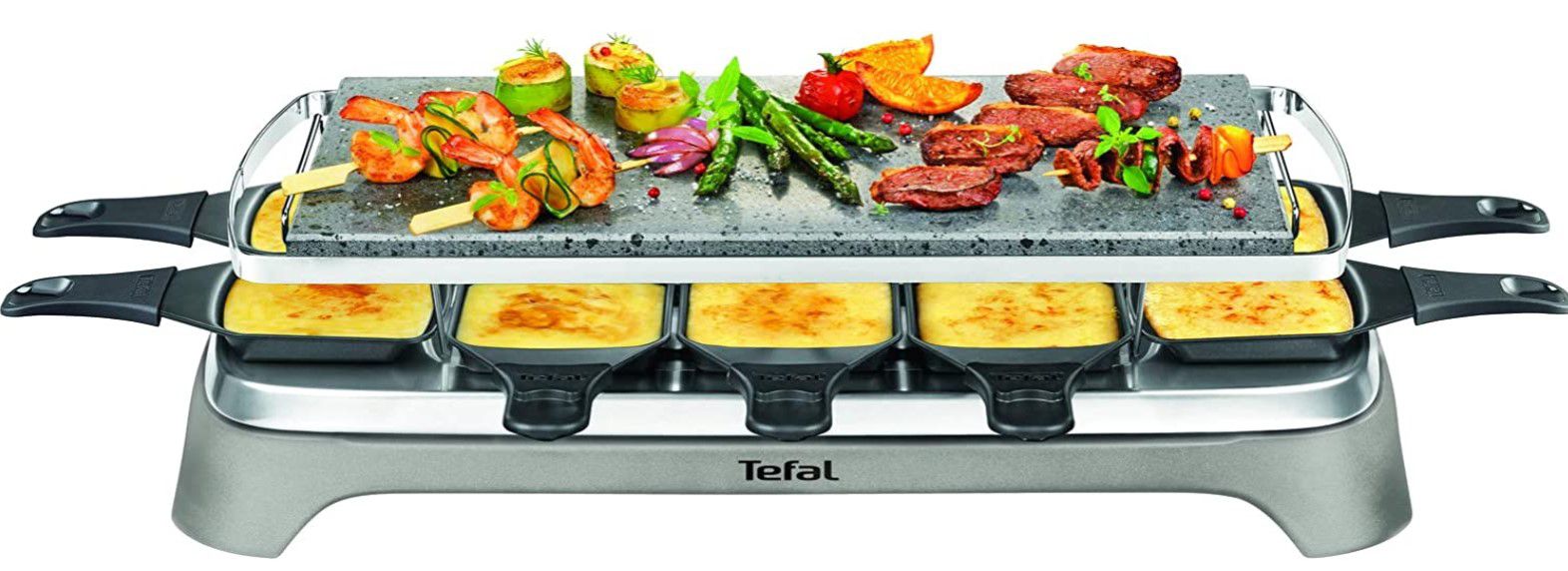 Tefal PR457B12 Pierrade Raclette 10/5 Personen mit Steinplatte für 56€ (statt 79€)